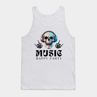 Music happy party Tank Top